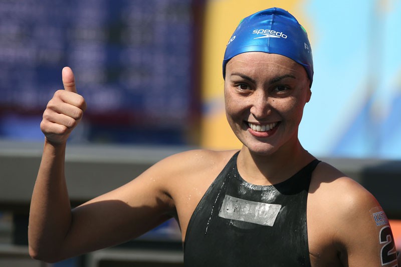 Poliana Okimoto. Campeonato Mundial de Desportos Aquaticos, 10 Km, realizada no Rio Kazanka. 28 de julho de 2015, Kazan, Russia. Foto: Satiro Sodre/SSPress