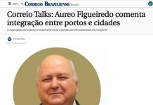 Aureo Pasqualeto, diretor da Faculdade de Engenharia da Unisanta, participa de debate sobre o setor de logística brasileiro