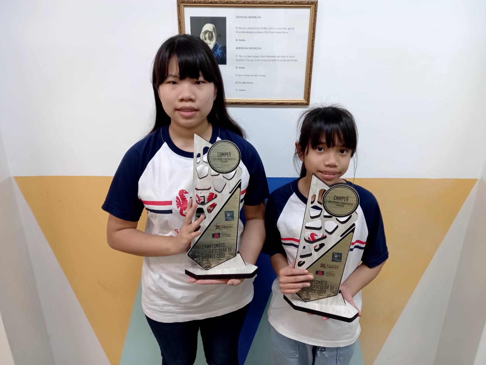 Sophia e Elisa Feng vencem o Campeonato Paulista de Xadrez Escolar 2022