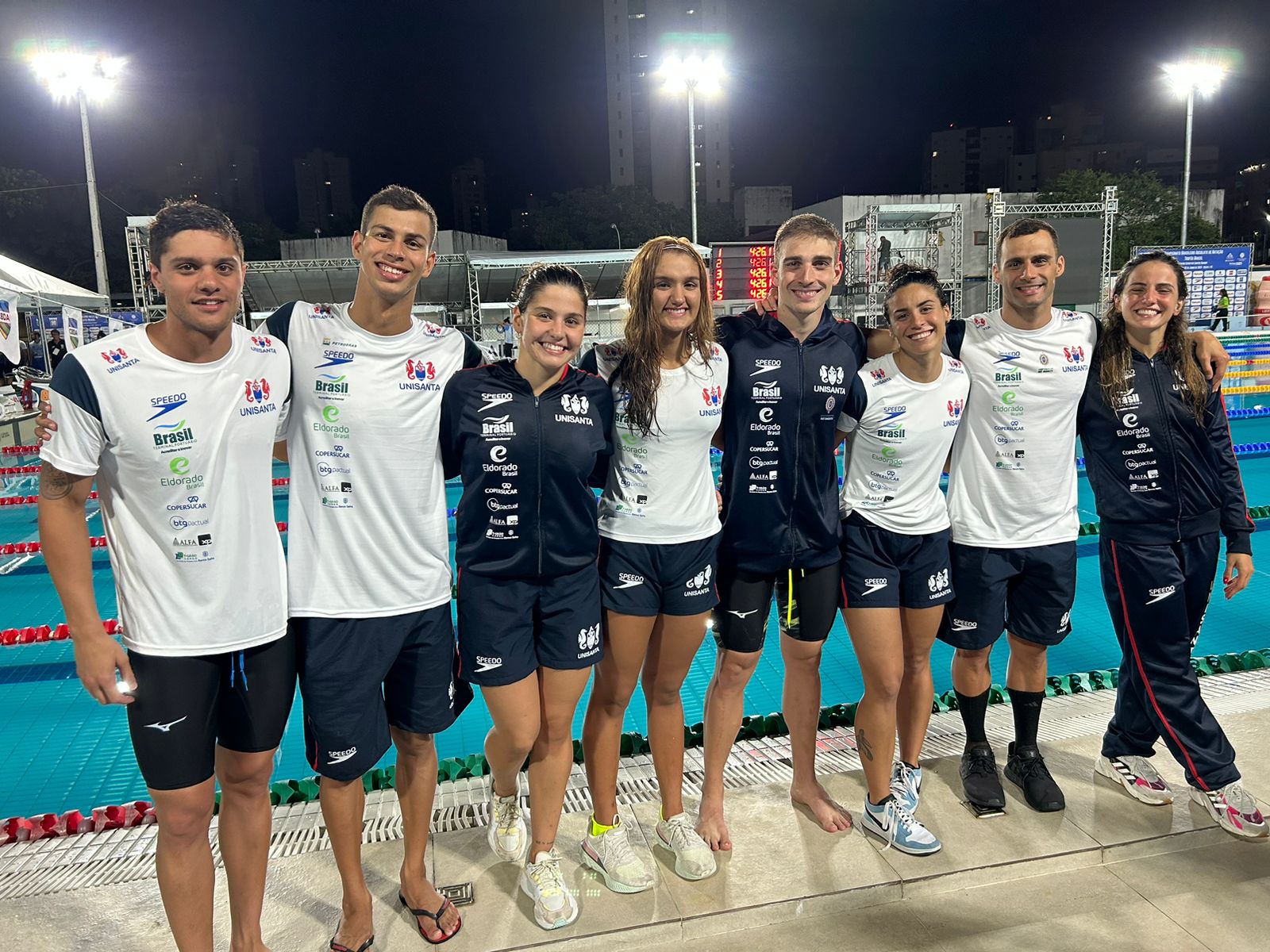 8 nadadores de Natação Unisanta serán convocados para la selección brasileña después del Trofeo Brasil