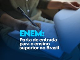 O Exame Nacional do Ensino Médio (Enem) é uma das principais maneiras de começar o ensino superior no Brasil. É através dele que estudantes de diferentes contextos socioeconômicos concorrem a vagas em universidades.