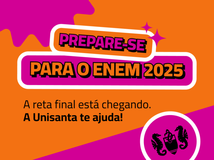 O Enem 2025 está chegando! Prepare-se com a Unisanta com o Checklist e o Simulado gratuitos para revisar matérias e organizar estudos