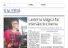 Eventos do Cineclube Lanterna Mágica são destaques em matéria do jornal A Tribuna