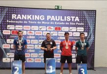 Atletas de Tênis de Mesa da Unisanta são medalhistas no Paulistão 2025