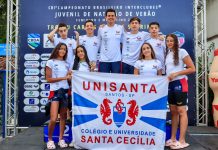 Natação Unisanta encerra Campeonato Brasileiro Juvenil de Verão com medalha e 16 finais