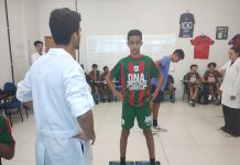 Programa Espaço Unisanta – Lafes e Nutrição da Unisanta avaliam atletas da Portuguesa Santista