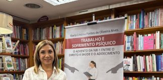 Ex-aluna do Mestrado em Direito da Saúde lança livro sobre trabalho e saúde mental