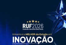 Unisanta é 1ª do Estado e Top 10 do Brasil em Inovação no RUF 2026